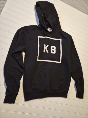 KB Logo Black Men's Crewneck Hoodie